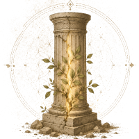 Le pilie fissuré avec lumiere 2