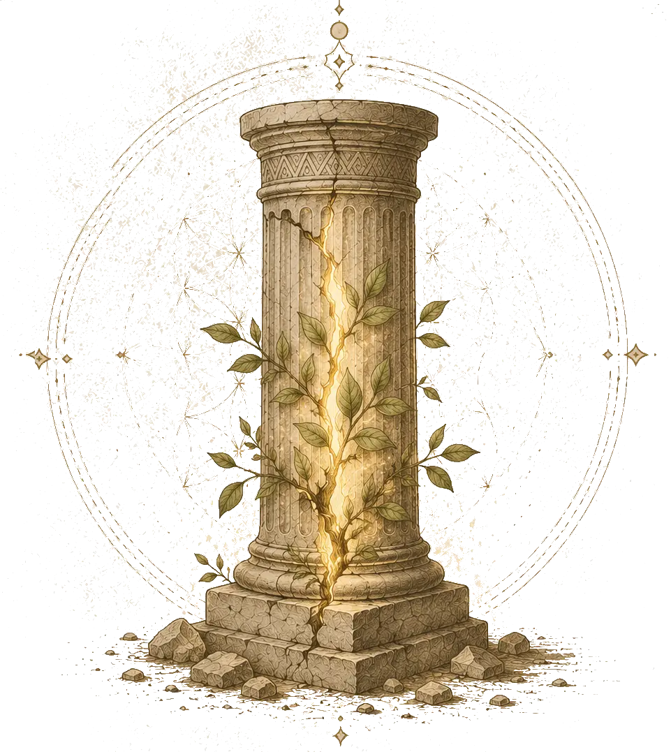 Pilier fissuré – symbole de transformation.webp